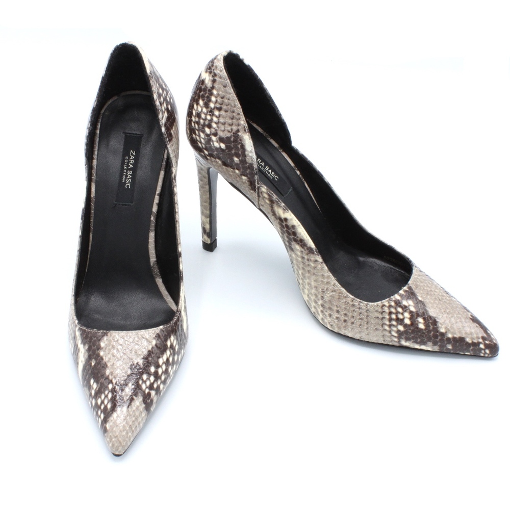 Zara Snake Print Heels (Retail: $129)